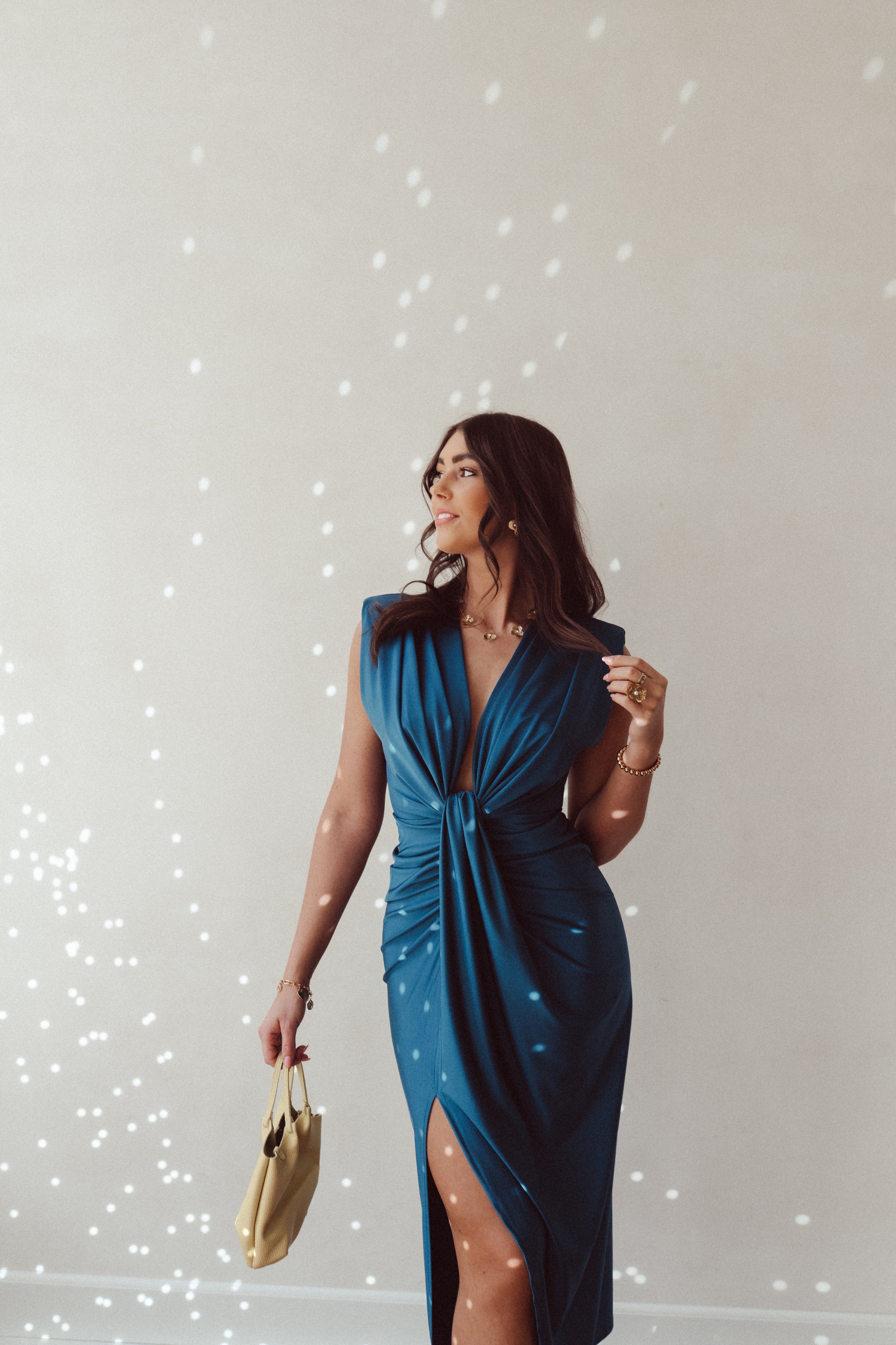 Naya | stilvolles Kleid in edlem Petrol