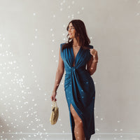 Naya | stilvolles Kleid in edlem Petrol