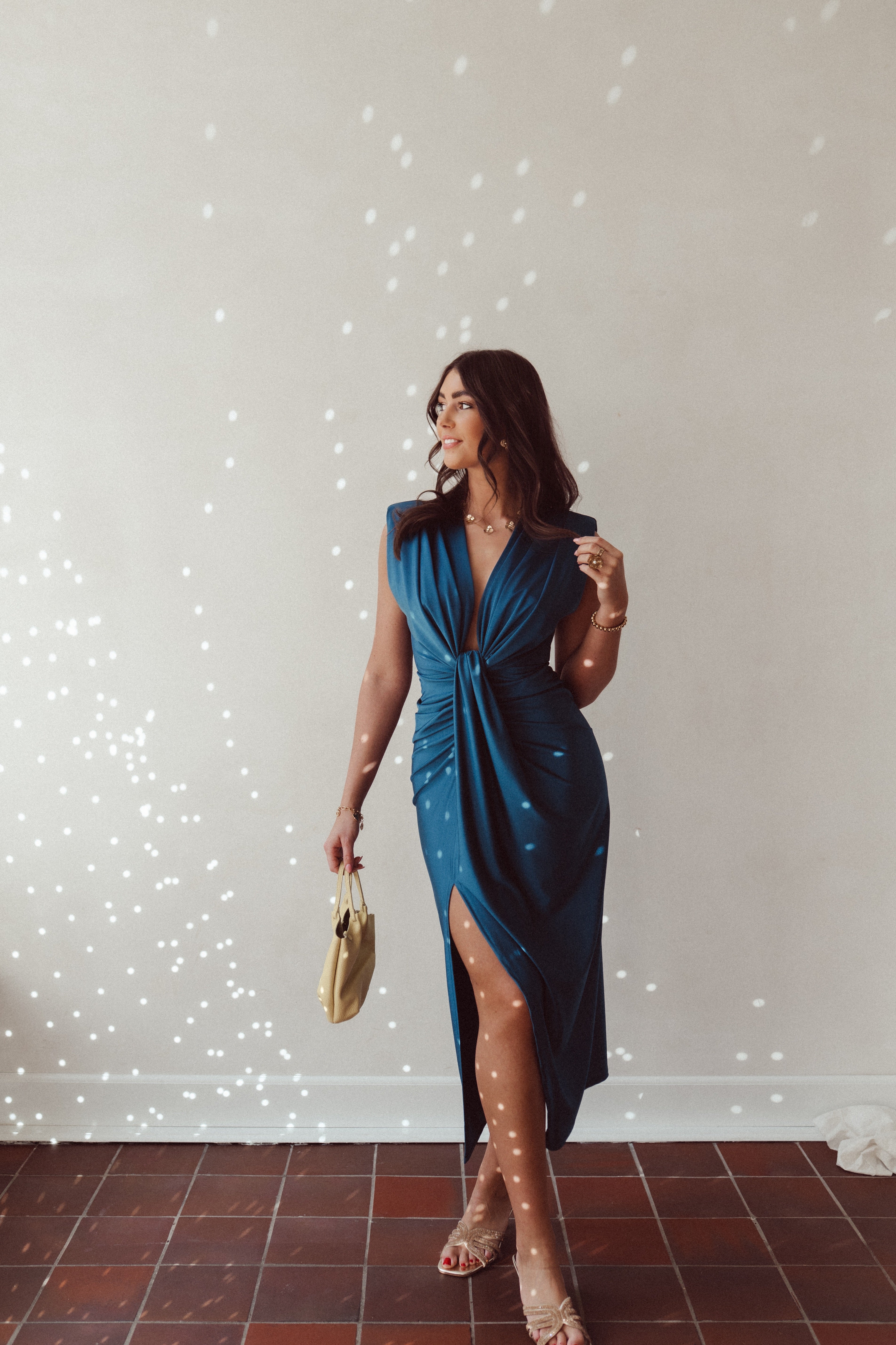 Naya | stilvolles Kleid in edlem Petrol