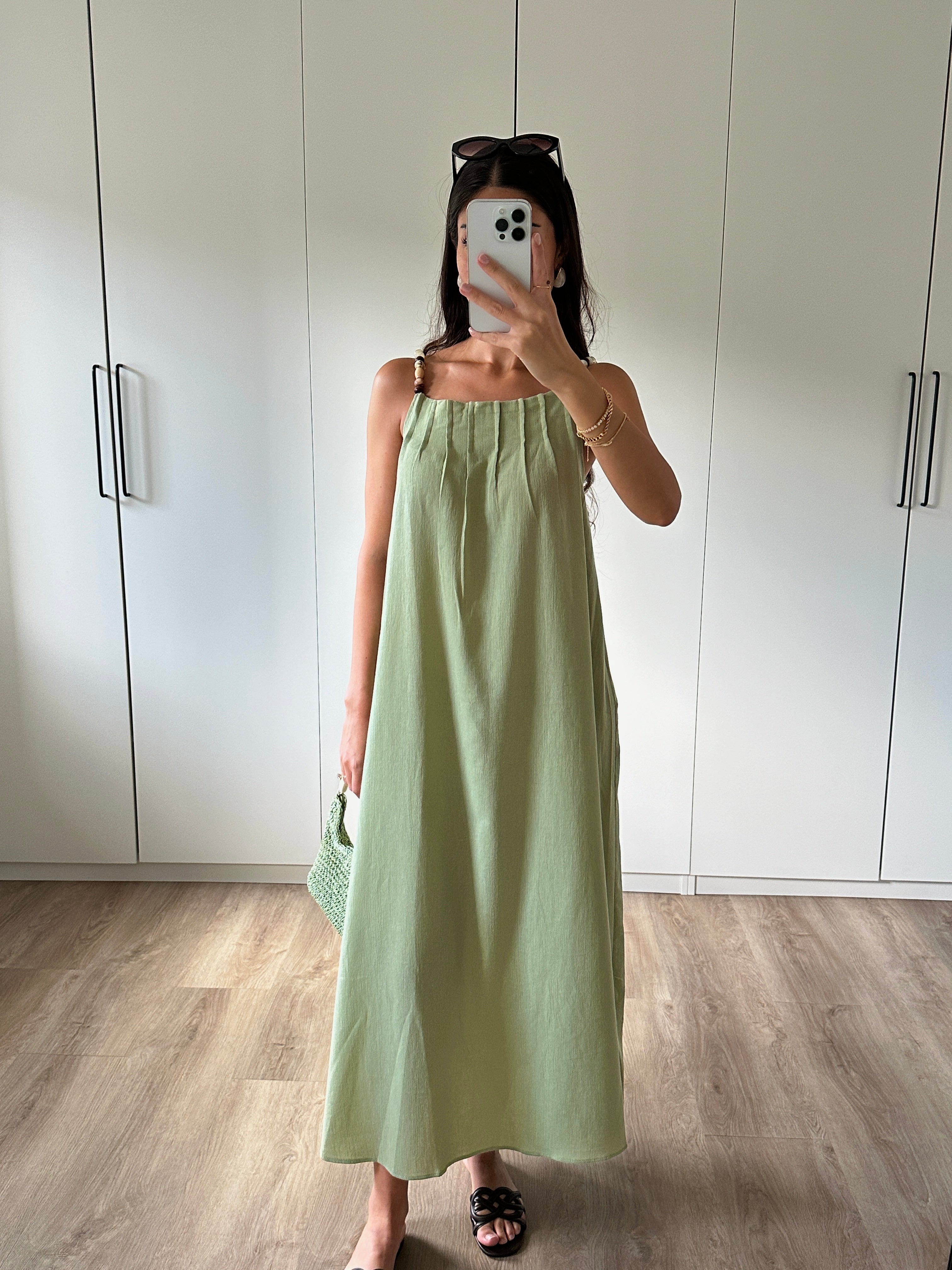 Selanie | Midikleid mit Perlen