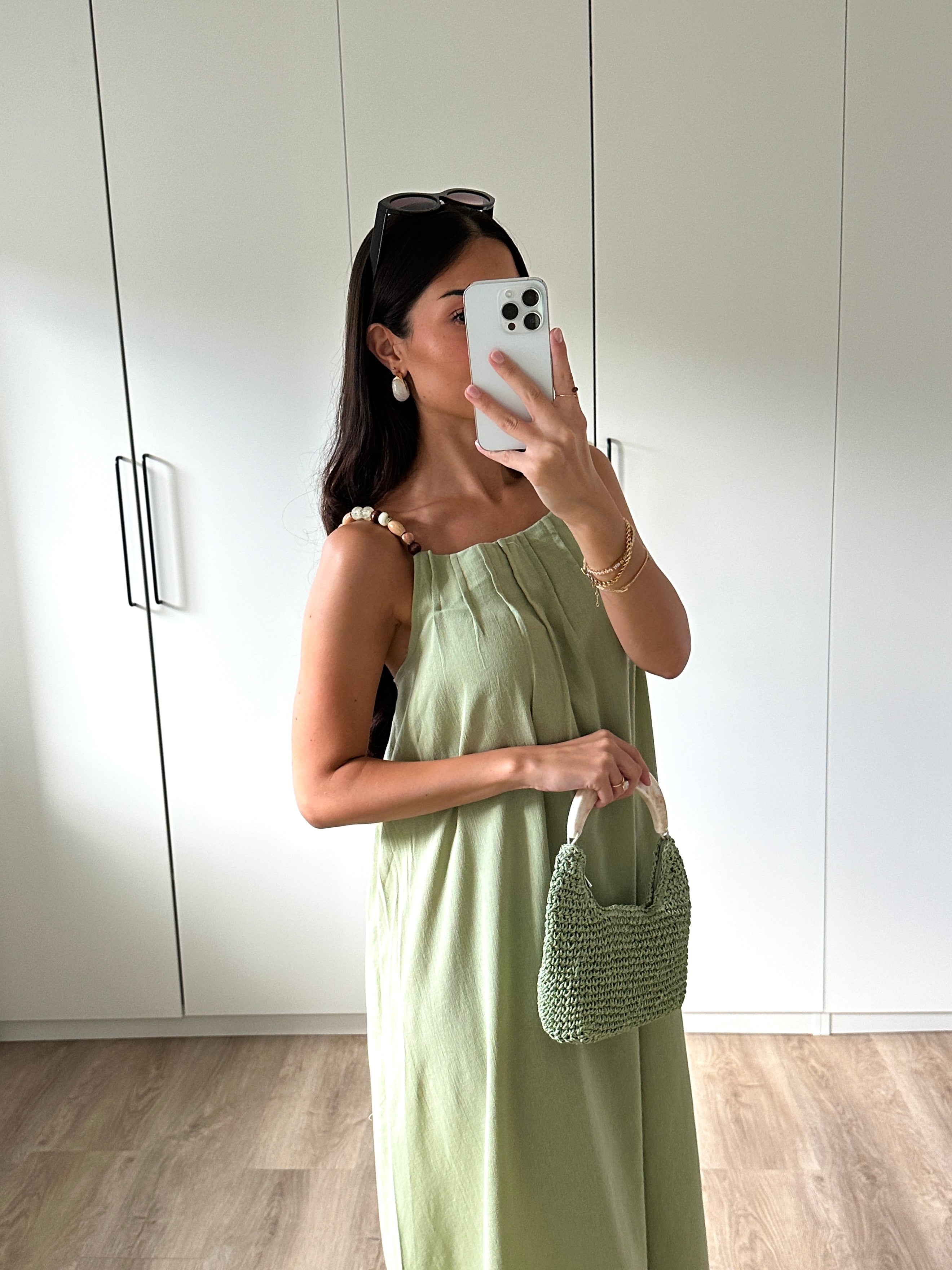 Selanie | Midikleid mit Perlen