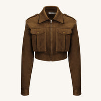 Bianca | Damenjacke aus Kunstwildleder, elegant & modern