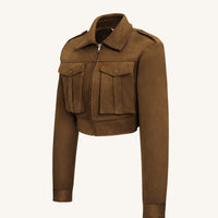 Bianca | Damenjacke aus Kunstwildleder, elegant & modern