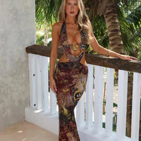 Paola | Sexy Maxikleid mit Valarie-Print