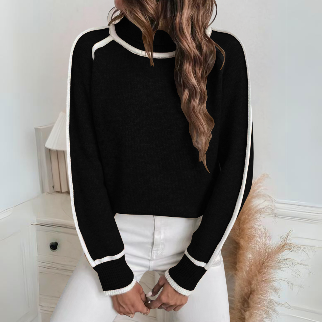 Almira | Kuscheliger Strick-Rollkragenpullover mit elegantem Design