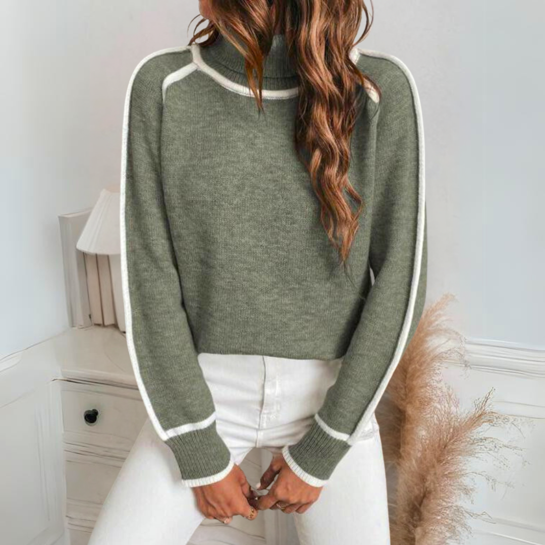 Almira | Kuscheliger Strick-Rollkragenpullover mit elegantem Design