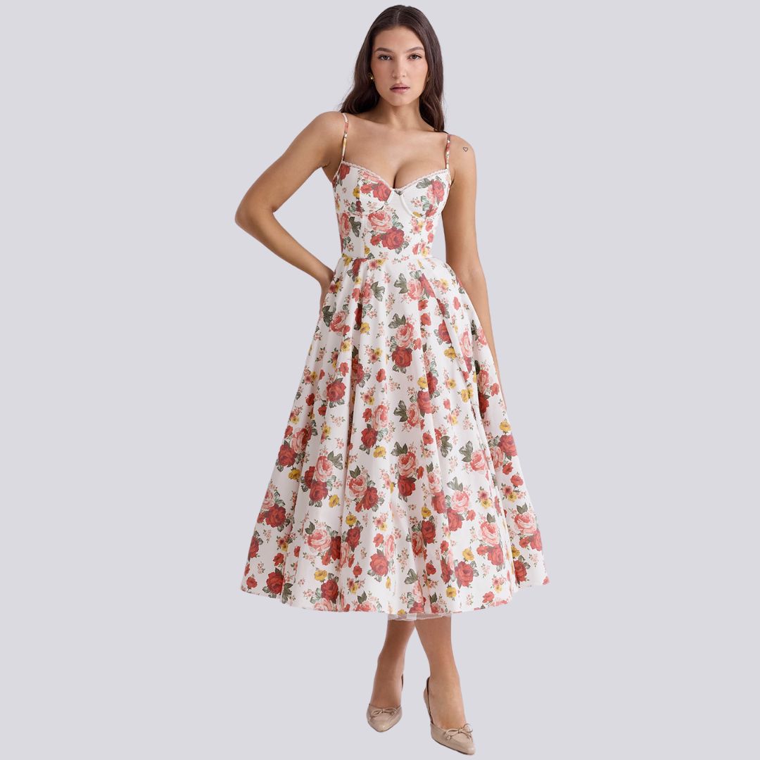 Laurhea | Feminines Maxikleid mit elegantem Schnitt