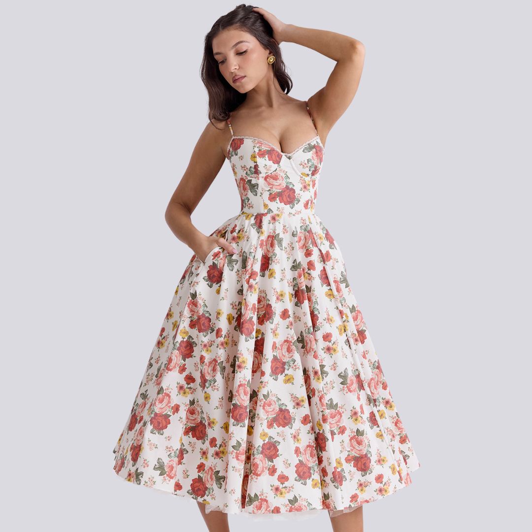 Laurhea | Feminines Maxikleid mit elegantem Schnitt