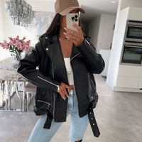 Nina | Klassische Lederjacke für Damen, edel & vielseitig