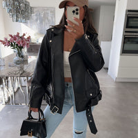 Nina | Klassische Lederjacke für Damen, edel & vielseitig