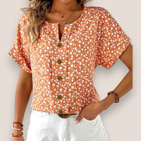 Maye | Geblümtes Button-Down Oberteil