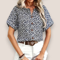 Maye | Geblümtes Button-Down Oberteil
