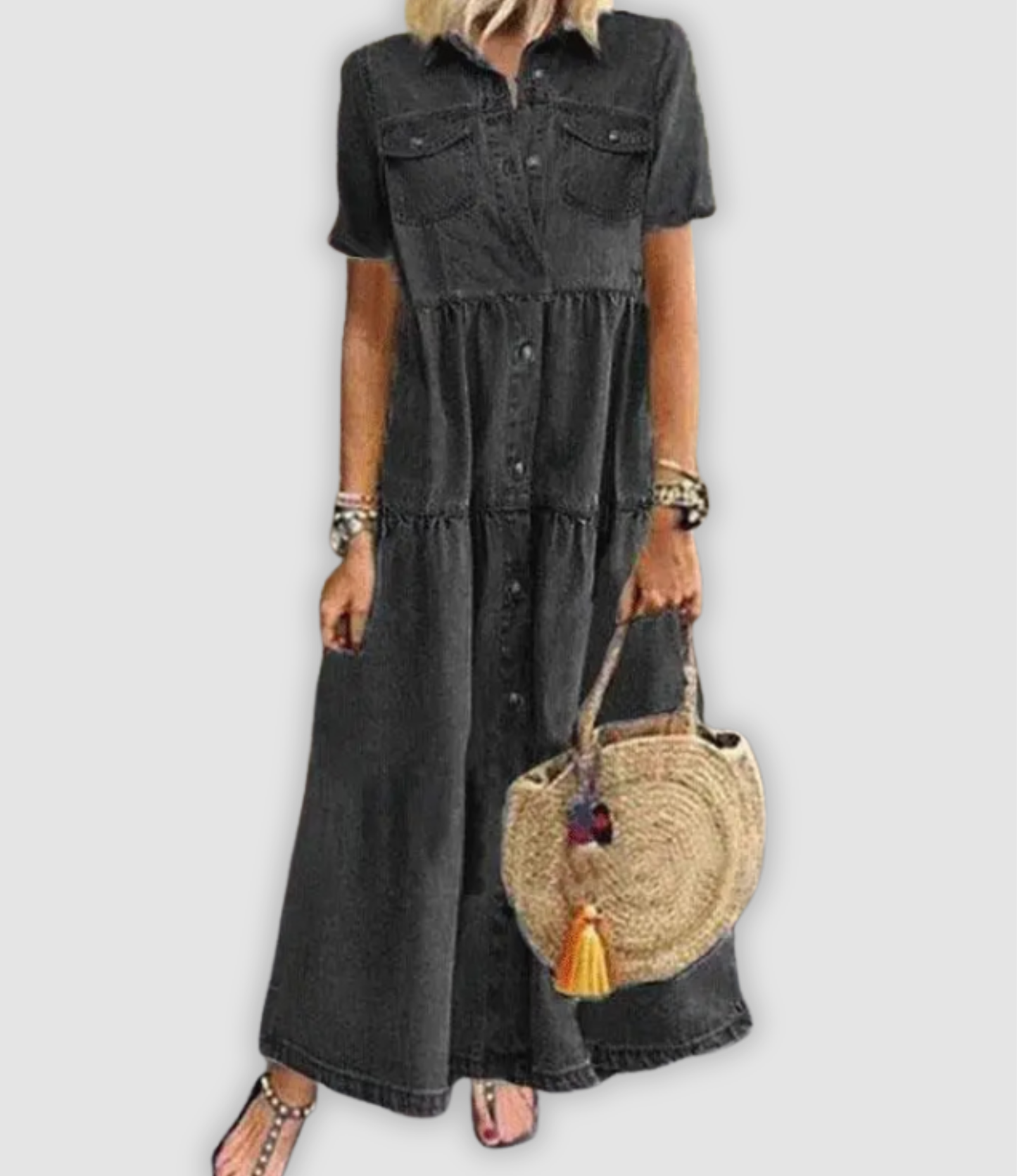 Lyla | stilvolles Jeanskleid, bequeme Passform.