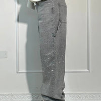 Georgie | Modische Hose mit Strass-Highlight