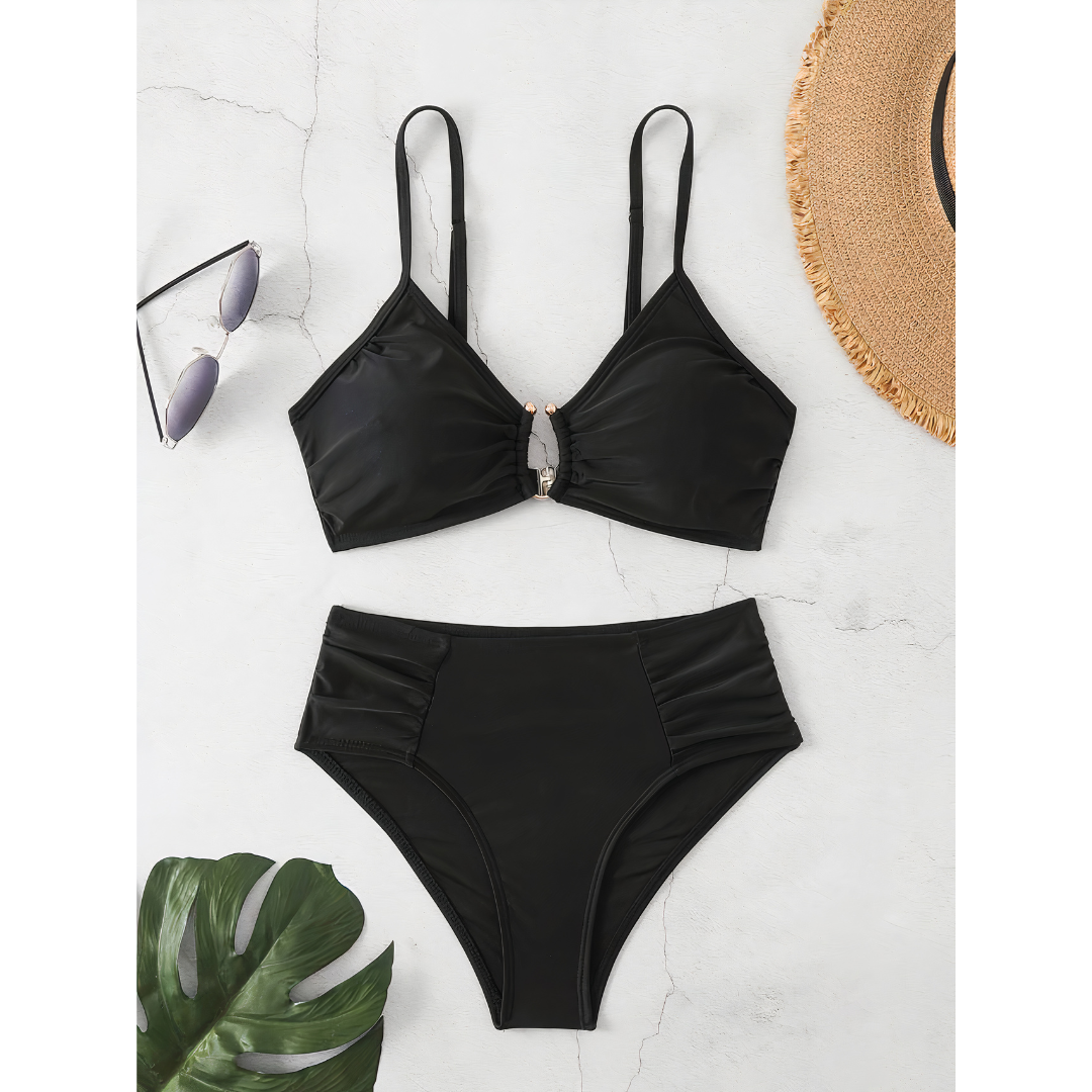 Zariah | Strahlendes goldenes Bikini-Set für Damen