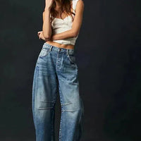 Clarise | Weite Damenjeans im Winterstil