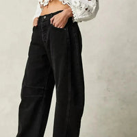 Clarise | Weite Damenjeans im Winterstil