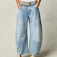 Clarise | Weite Damenjeans im Winterstil