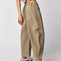 Clarise | Weite Damenjeans im Winterstil