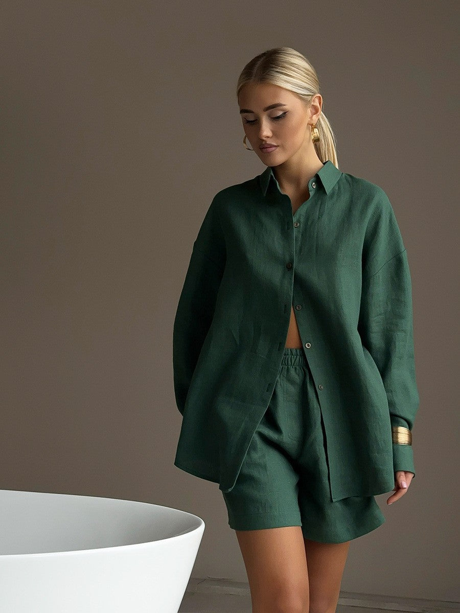 Louty | Bequemes Sommer-Set aus Leinen