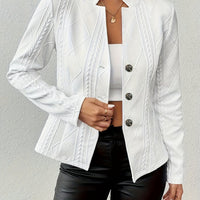 Olinya | Scharfer strukturierter Blazer