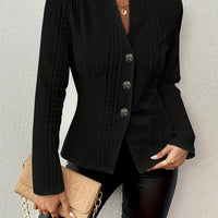 Olinya | Scharfer strukturierter Blazer