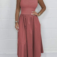 Itzel | Ärmelloses Midikleid mit Schlagseite