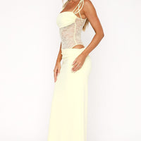 Sybel | Kleid mit Spitzenmieder