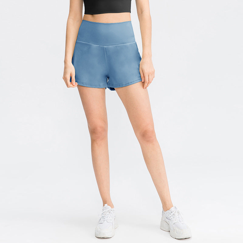 China | Sportliche Shorts mit hoher Taille und fließendem Oberstoff