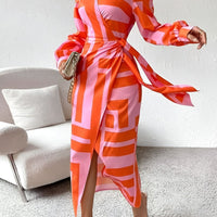 Tonya | Feminines Wickelkleid mit stilvollem Muster