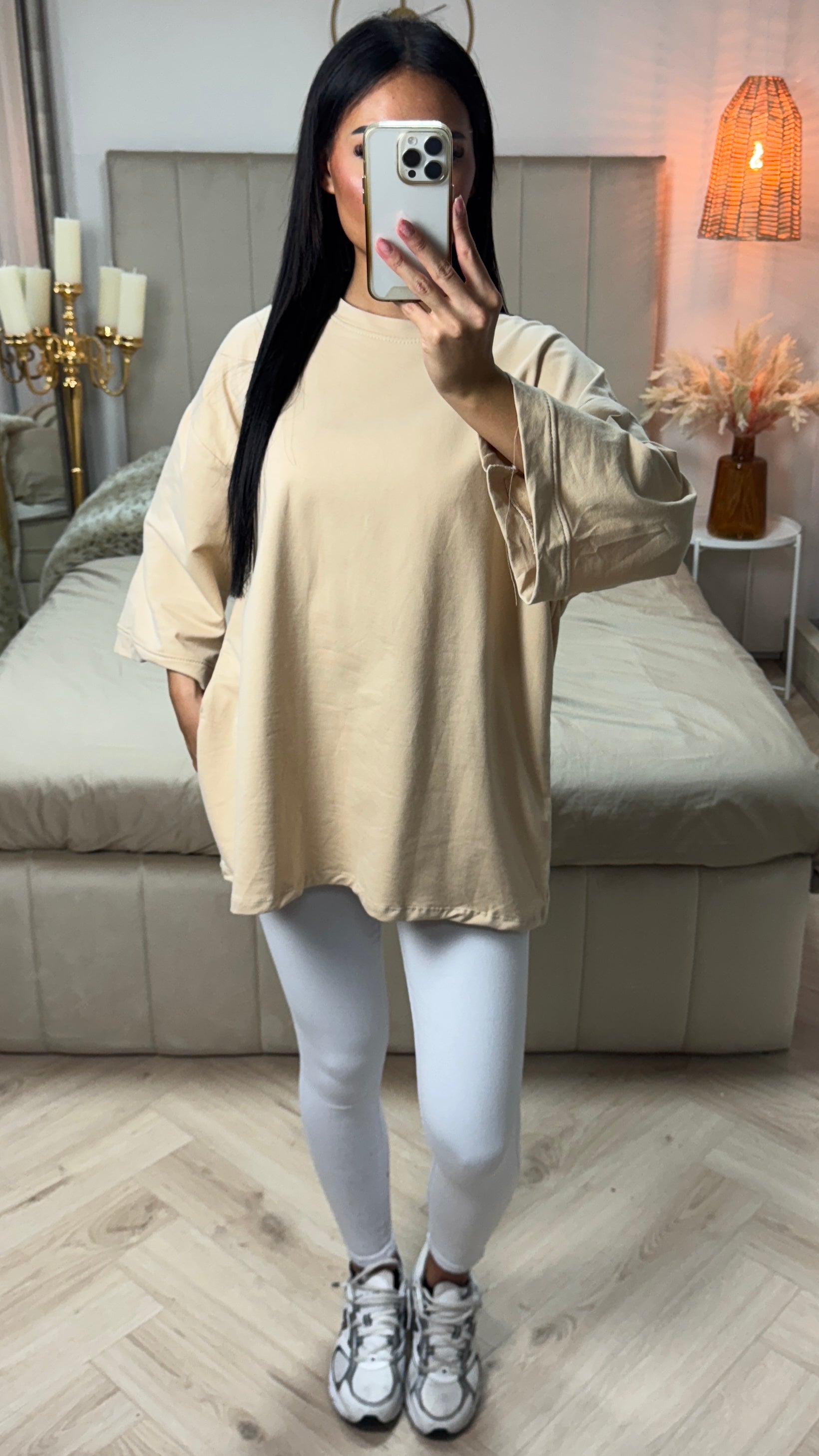 Catherine | trendiges übergroßes T-Shirt aus Frottee-Baumwolle für den Alltag