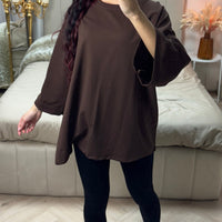 Catherine | trendiges übergroßes T-Shirt aus Frottee-Baumwolle für den Alltag