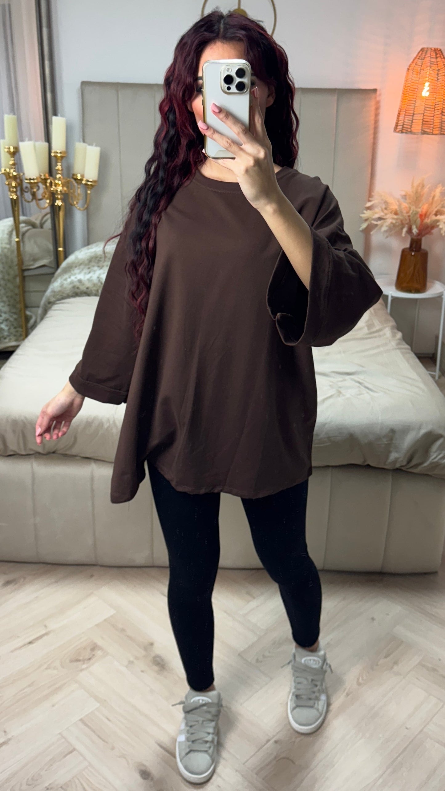 Catherine | trendiges übergroßes T-Shirt aus Frottee-Baumwolle für den Alltag