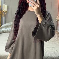 Catherine | trendiges übergroßes T-Shirt aus Frottee-Baumwolle für den Alltag