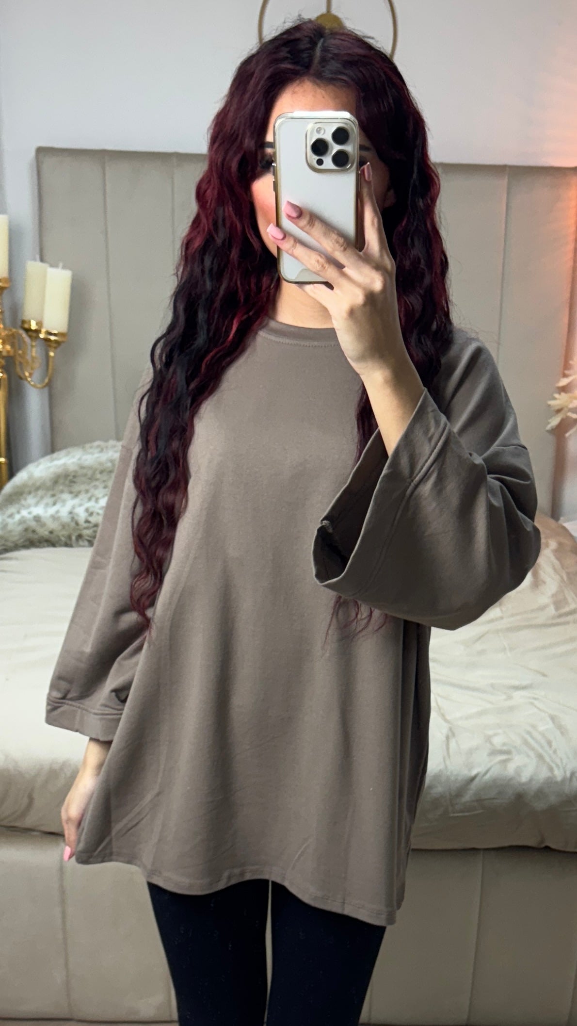 Catherine | trendiges übergroßes T-Shirt aus Frottee-Baumwolle für den Alltag