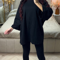 Catherine | trendiges übergroßes T-Shirt aus Frottee-Baumwolle für den Alltag