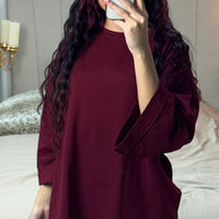 Catherine | trendiges übergroßes T-Shirt aus Frottee-Baumwolle für den Alltag