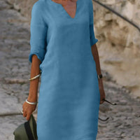 Rosetta | Stilvolles Kleid mit elegantem V-Ausschnitt