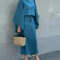 Riley | stilvolles Kimono-Kleid mit fließendem Design