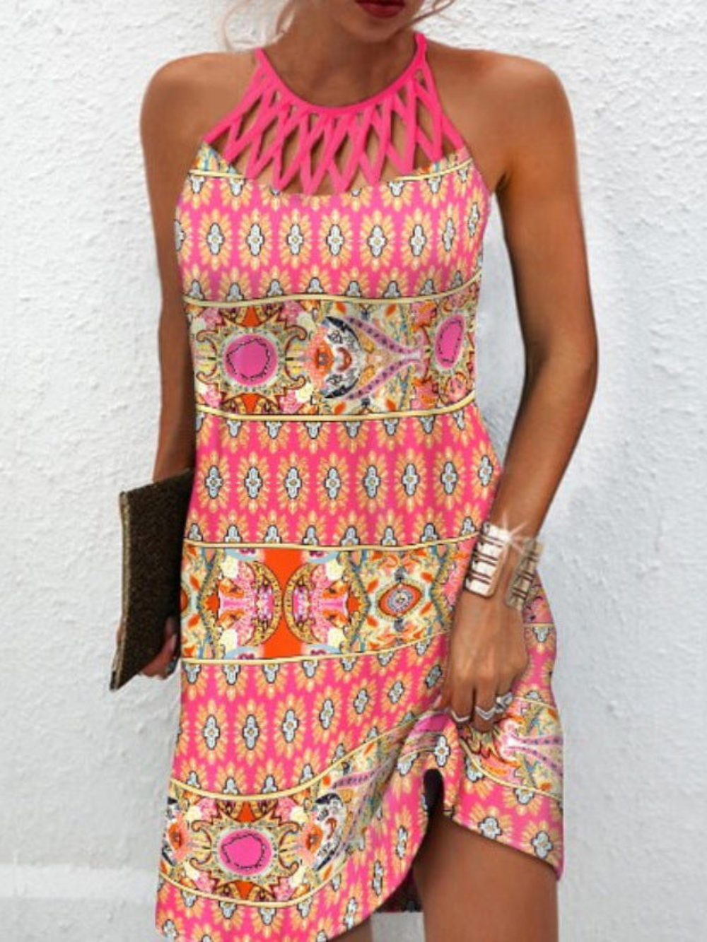 Athena | Lässiges Neckholder-Freizeitkleid für Damen