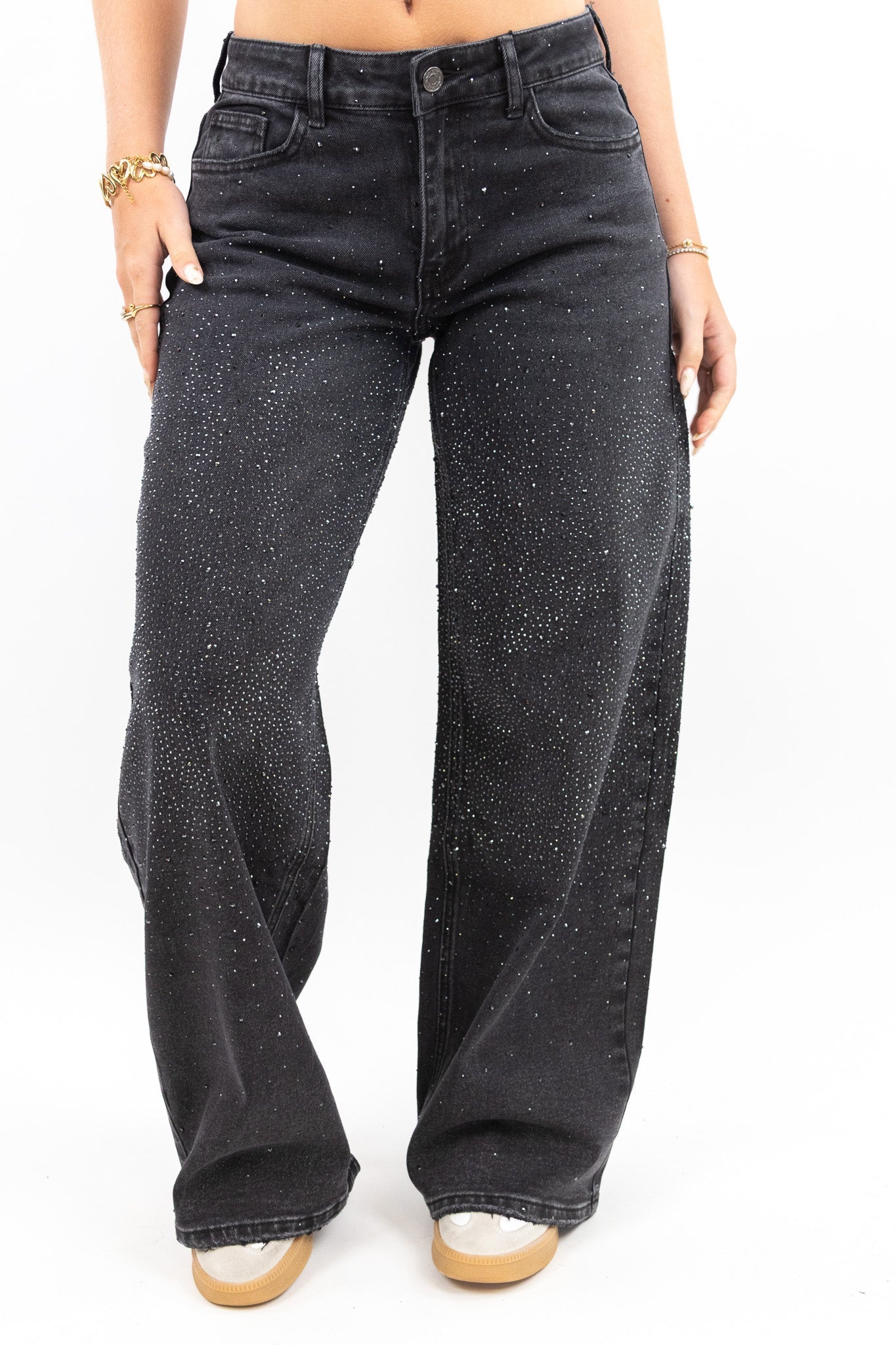 Eria | Glitzernde Baggy-Jeans