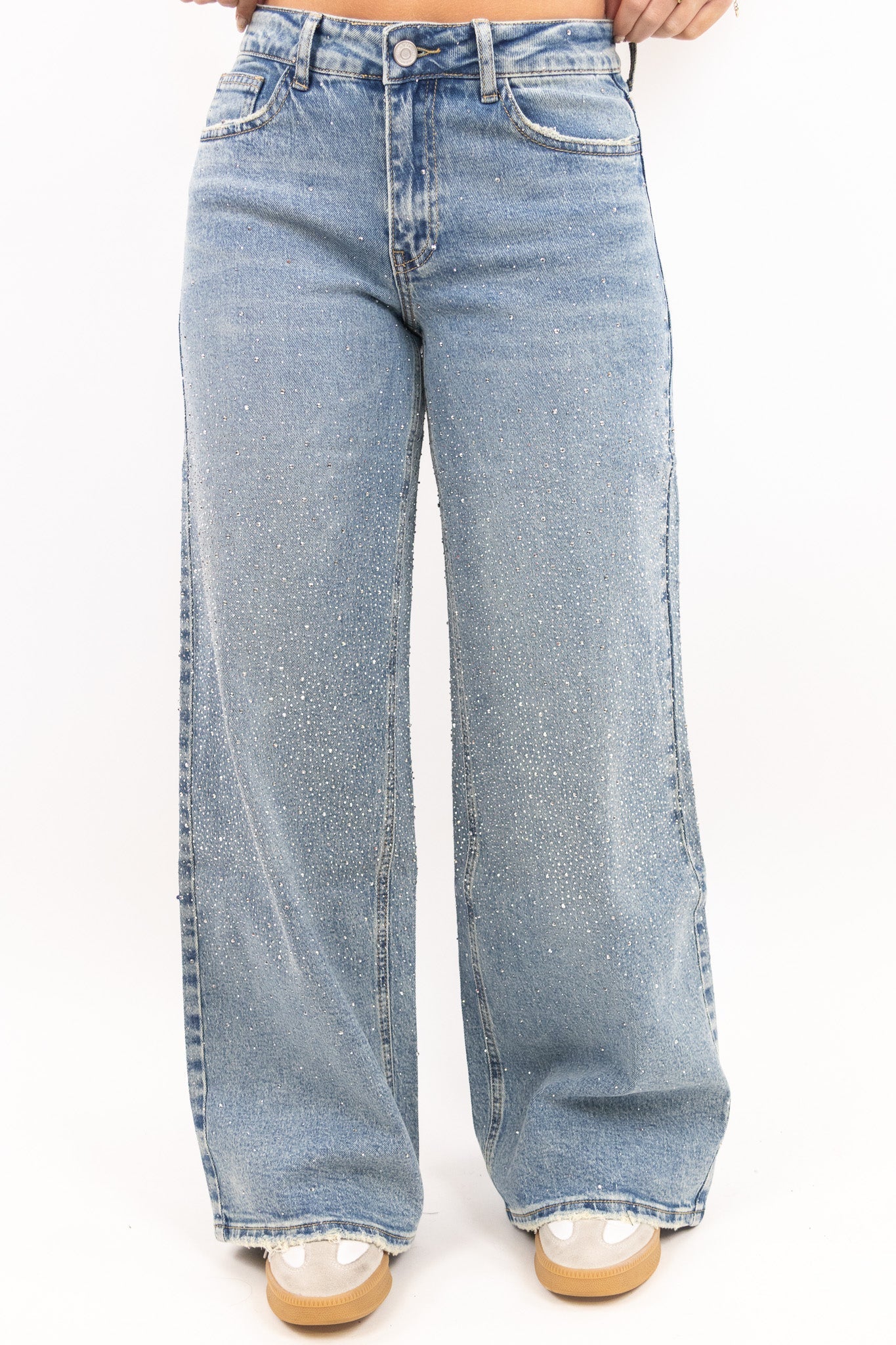 Eria | Glitzernde Baggy-Jeans