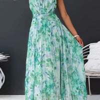 Rozi | Tropisches Neckholder-Maxikleid