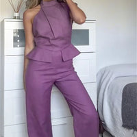 Amber™ | Damen Jumpsuit mit Solid Halter Taille