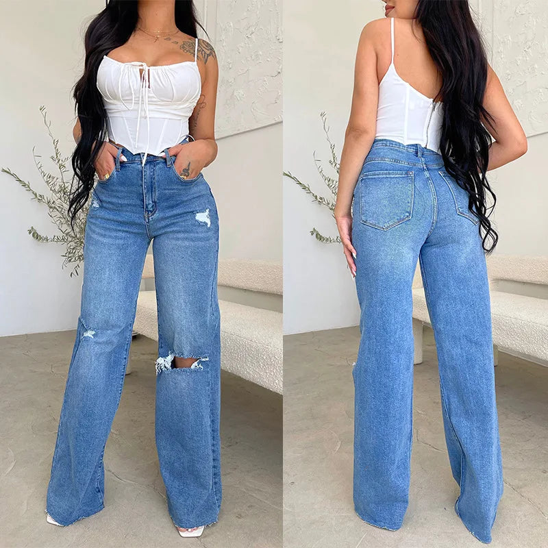 Violet | Trendige High-Waist-Jeans für Damen