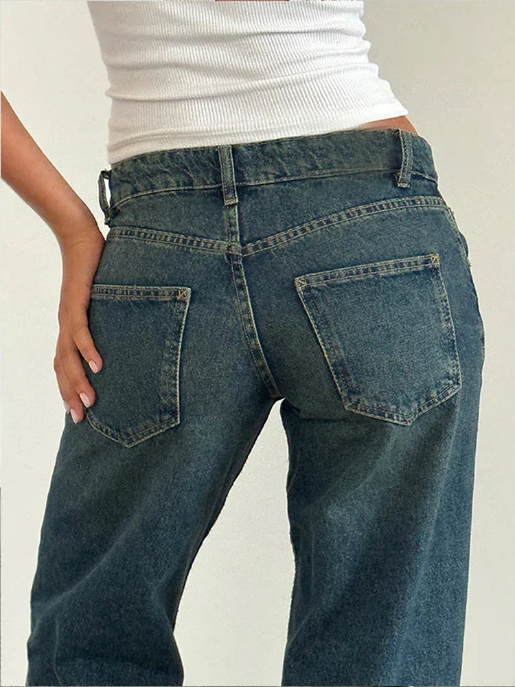 Naomia | Lässige Jeans mit weitem Bein für Damen