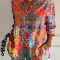 Nika | Bunte Bluse mit verspieltem Print