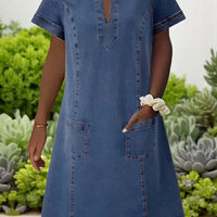 Danai | Denim-Tunikakleid