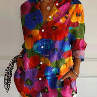 Nika | Bunte Bluse mit verspieltem Print