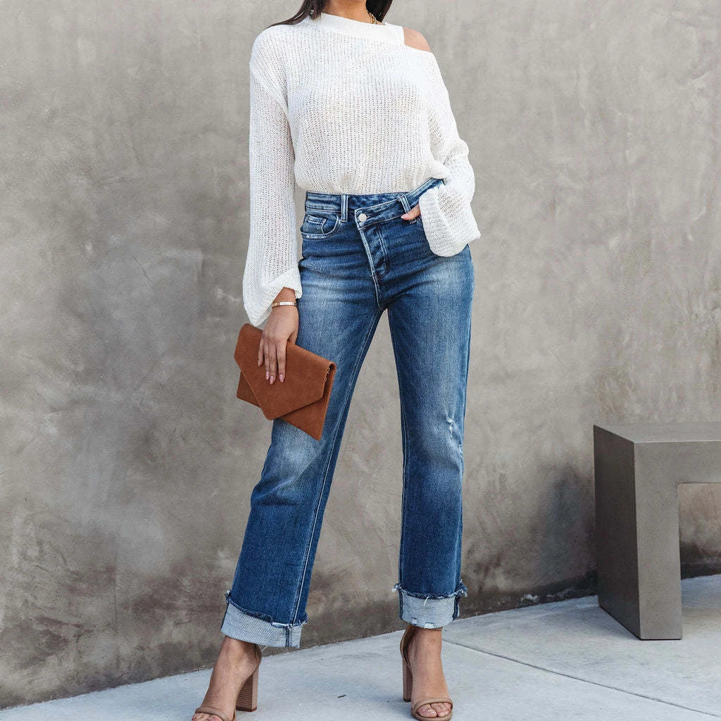 Thelma | Klassische Straight-Leg-Jeans